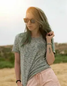 Skateboard wood sunglasses